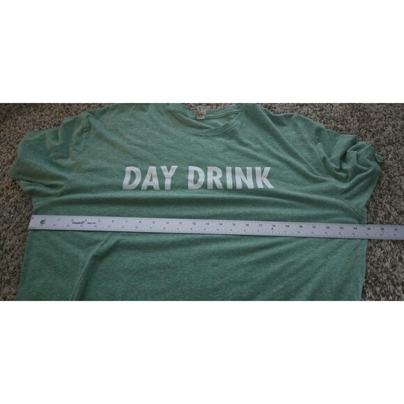 Deep Eddy Vodka Day Drink T-shirt Mens Size 2X XXL Light Green Soft Threadfast - Picture 8 of 10